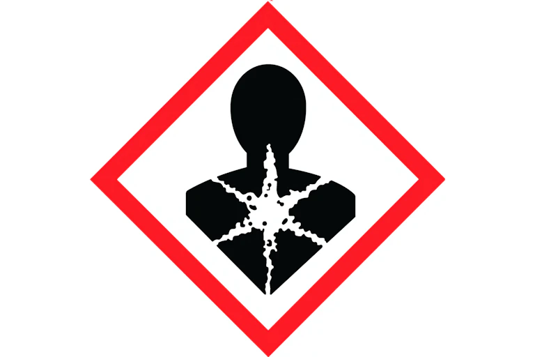 Health hazard warning sign