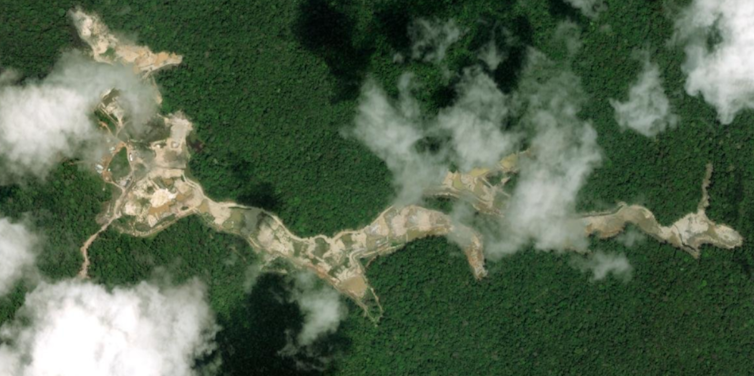 Vue aérienne de Guyane