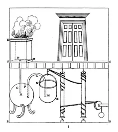 Dibujo de una obra de ingeniería automatizada.