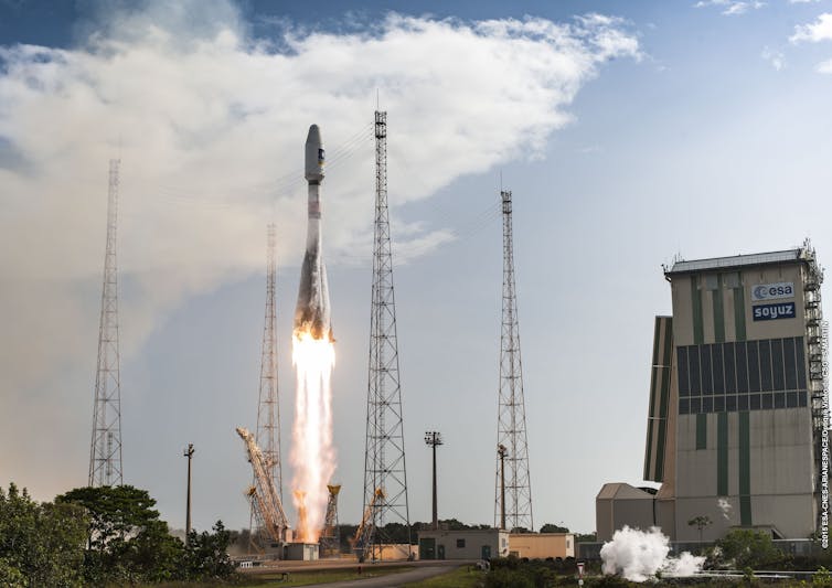 Launch of European Galileo satellites on Soyuz rocket