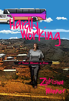 A book cover with a woman standing with her hands in her pockets against a rural setting