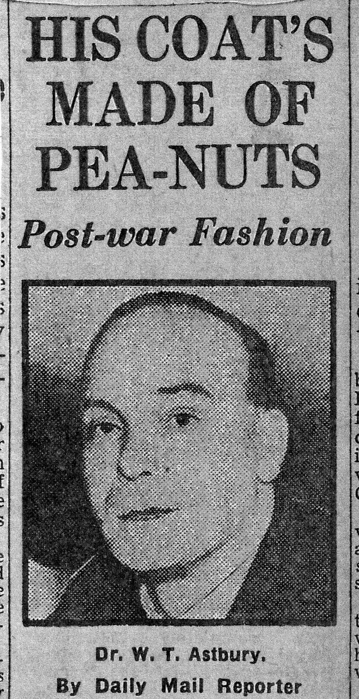 The Man In The Monkey Nut Coat How A 1940s Scientist Made Vegan Wool the-man-in-the-monkey-nut-coat-how-a-1940s-scientist-made-vegan-wool