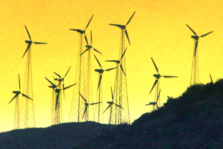 Champ d'éoliennes
