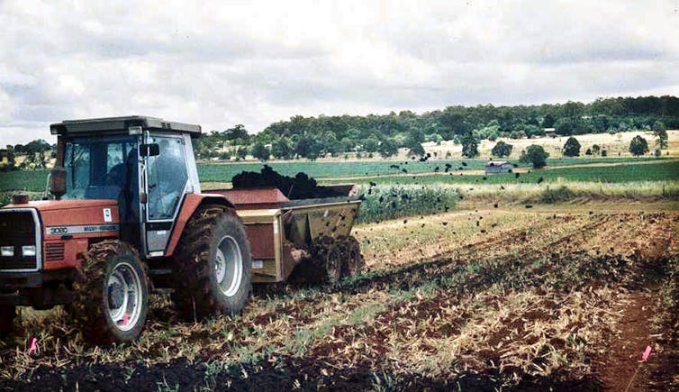 biosolids on australian farm