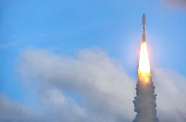 A rocket launch