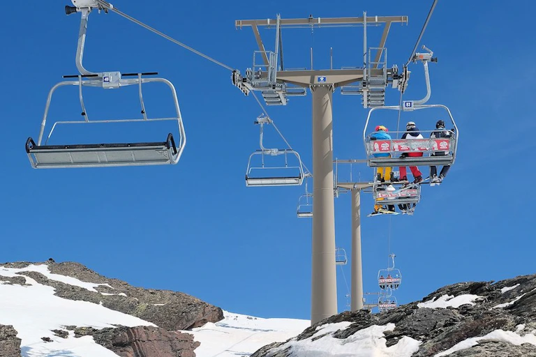 Station de ski de Laguna de las Yeguas dans la Sierra Nevada, en Espagne.
