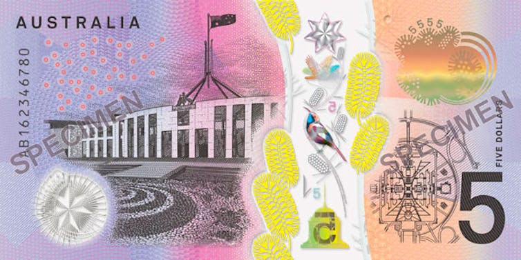 Australia's parliament house will continue to feature on one side of the next $5 banknote.