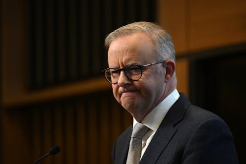 Albanese's Newspoll ratings drop but Labor maintains big lead