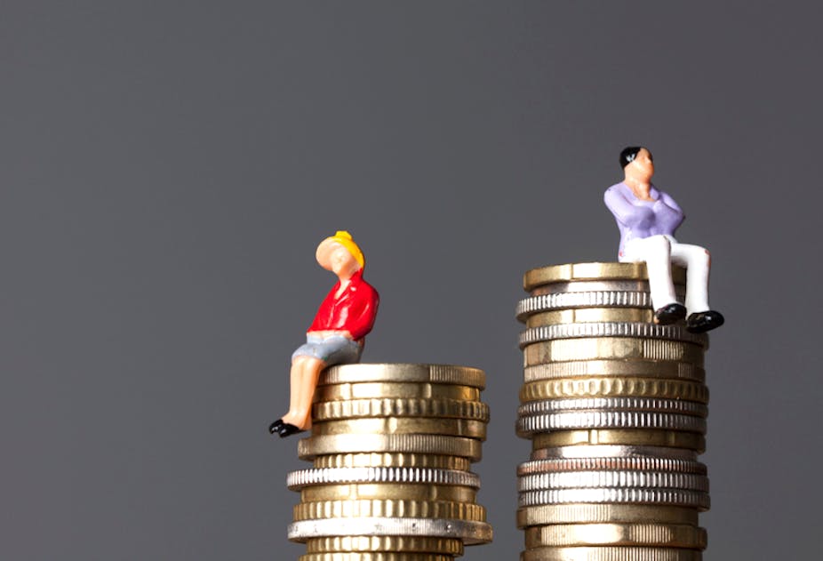 Illustration des inégalités salariales entre les hommes et les femmes