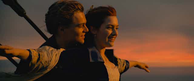 Kate and Leo on the boat