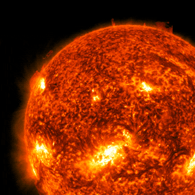 Imagen de una eyección solar.