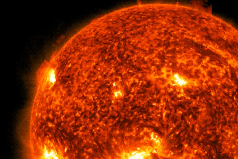Imagen de una eyección solar.