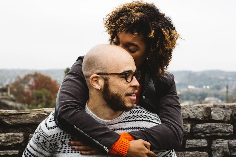 Couple hug