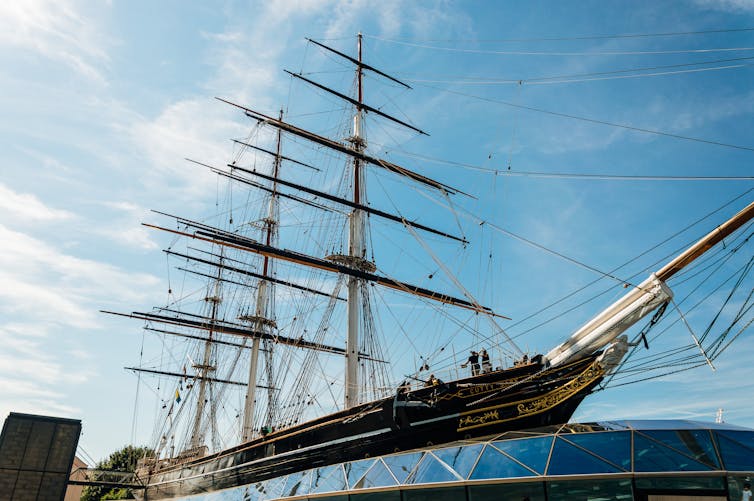 The historic tea clipper Cutty Sark