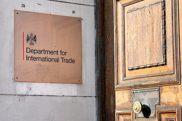 Entrance to Department for International Trade.