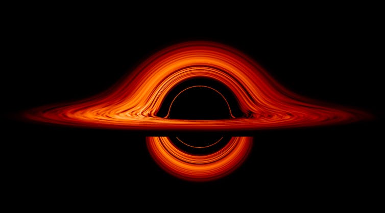 Visualisation of a black hole