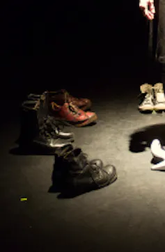 Participante au groupe de théâtre mis en place lors de la recherche. Photo utilisée avec l’accord de la personne photographiée