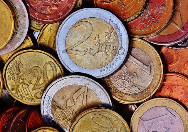 Pièces de monnaies en euros