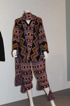 A knitted suit.