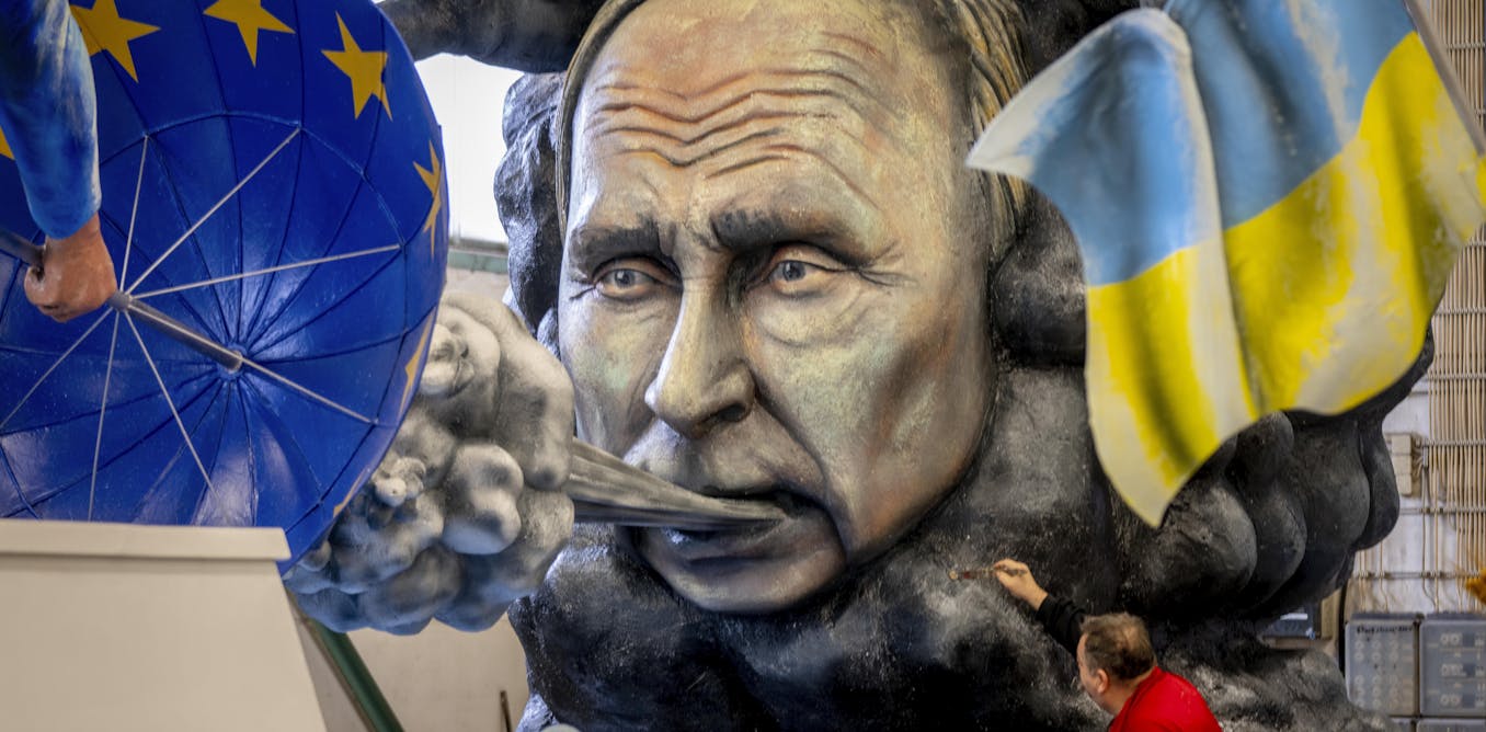 путин на карнавале в германии
