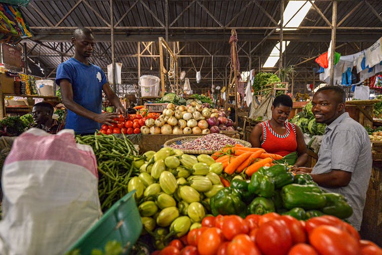 سوق المواد الغذائية في رواندا