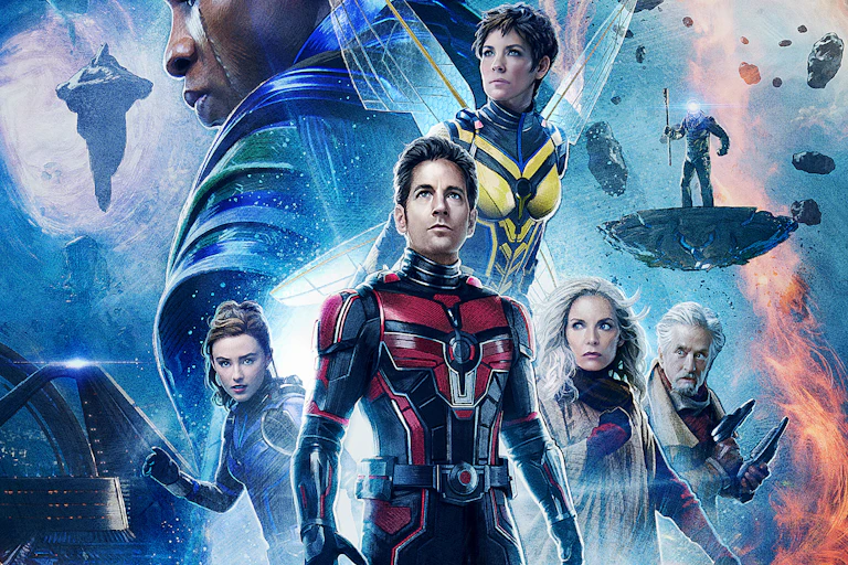 A film poster shows Ant-Man with Kang's face in the background.