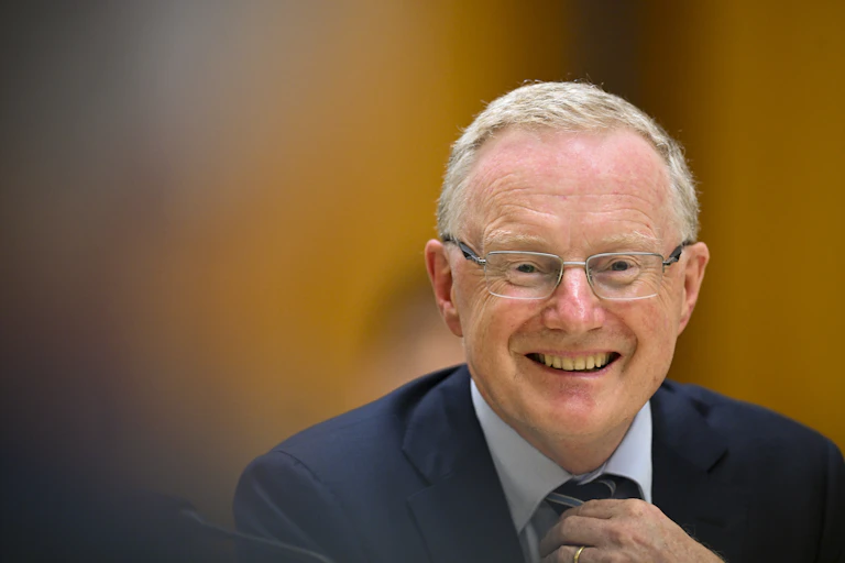 Reserve Bank of Australia governor Philip Lowe appears before a Senate Estimates hearing at Parliament House, Canberra, Wednesday, February 15, 2023