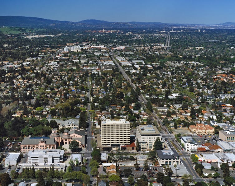 Silicon Valley aerial shot
