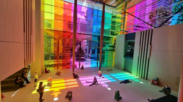 A rainbow atrium 