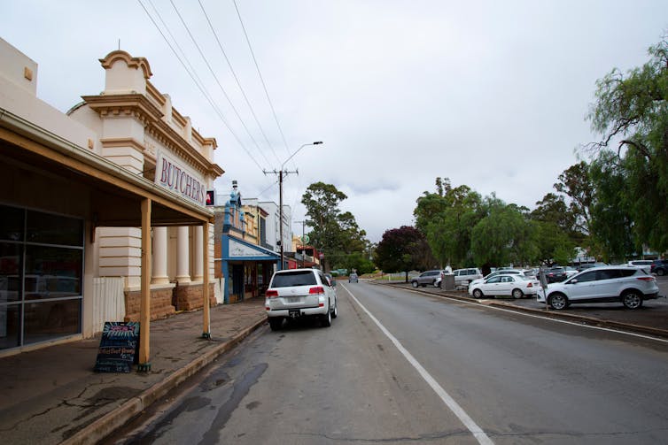 Main street of a small country town