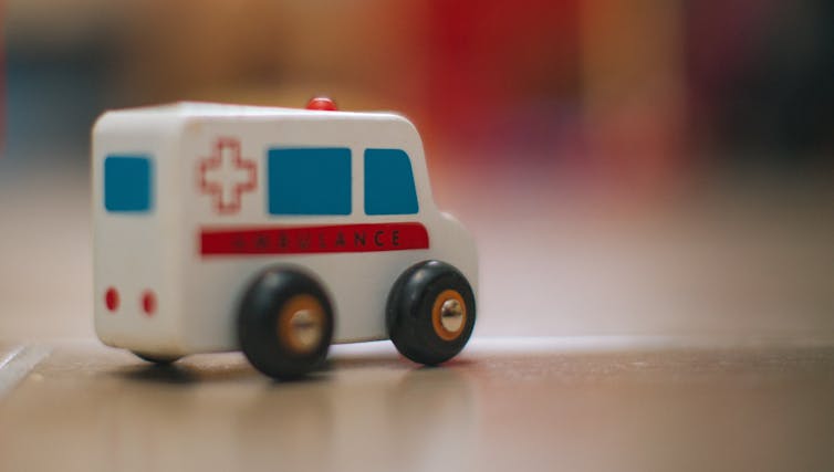 Small toy ambulance