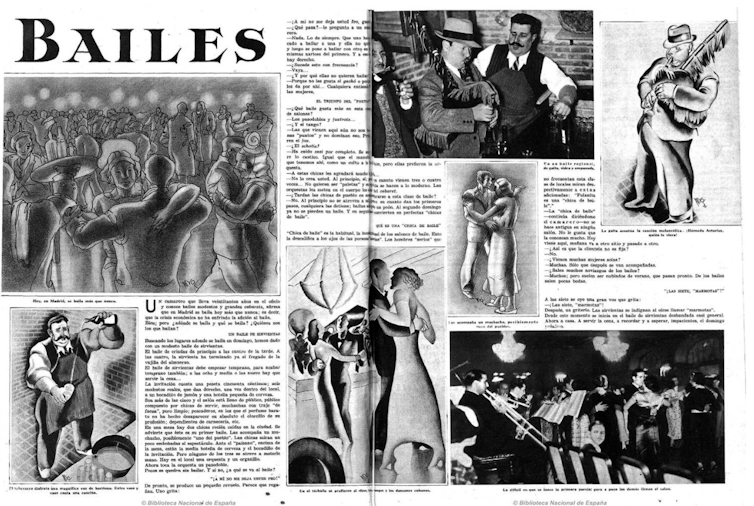 An article on dances in Madrid in 1935.