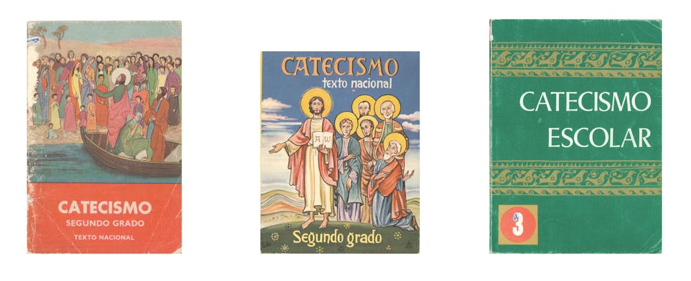 Las imágenes de los catecismos en la escuela franquista