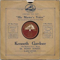 A brown plain vinyl record sleeve.