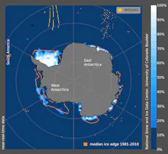 Antarctic sea ice concentration