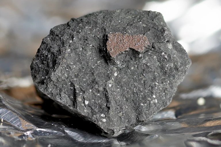 Piece of the Winchcombe meteorite.