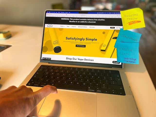 Sex and lies are used to sell vapes online. Even we were surprised