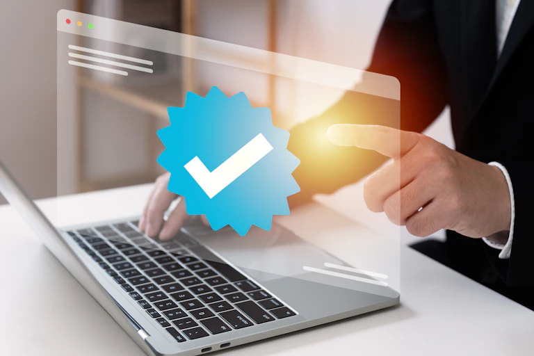 Blue tick verification
