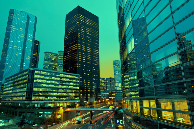 Quartier d'affaire de la Défense, à Paris.