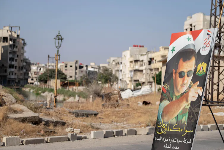 Affiche de Bachar Al-Assad à Homs