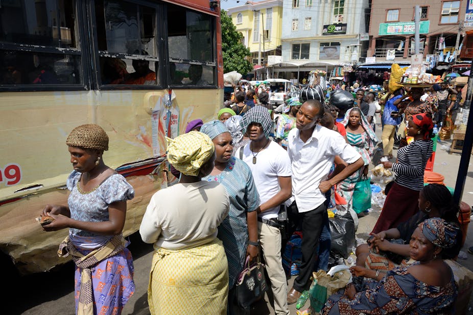 The Jankara market in Lagos Island, Nigeria