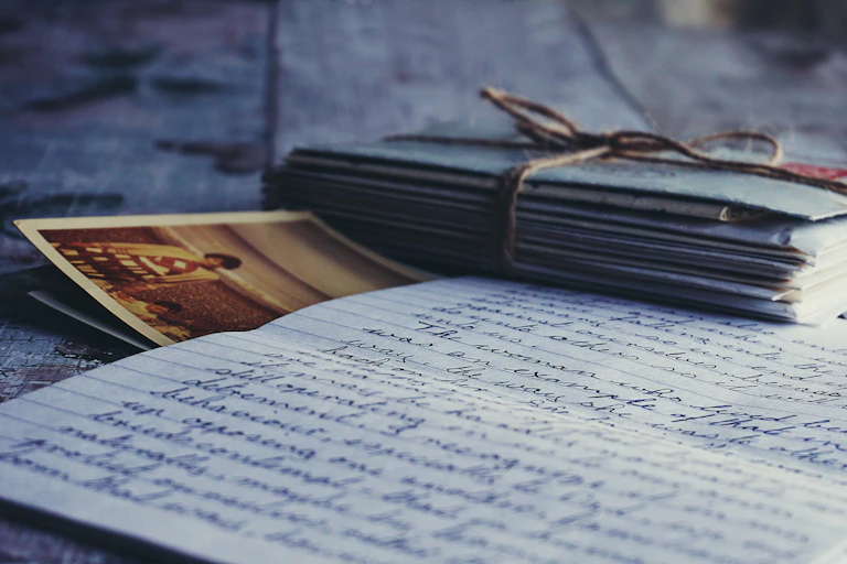 letters and a photo