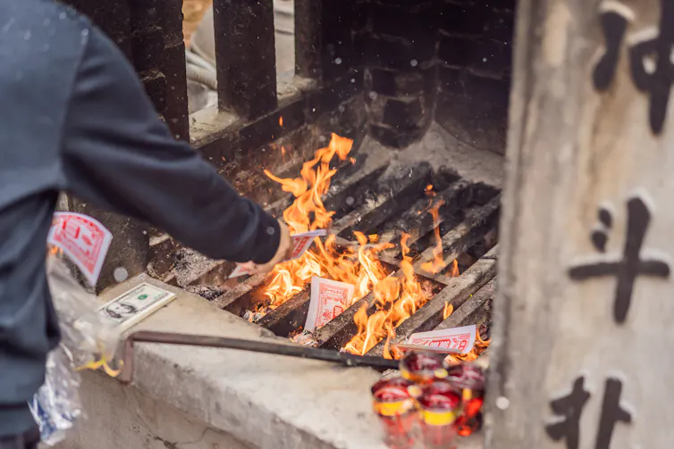 Burning money