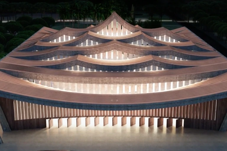 An artist's impression of Ghana's envisioned National Cathedral,