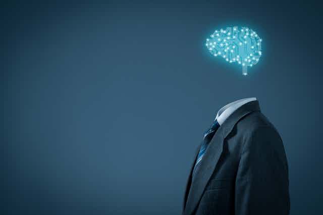 Brain representing artificial intelligence.