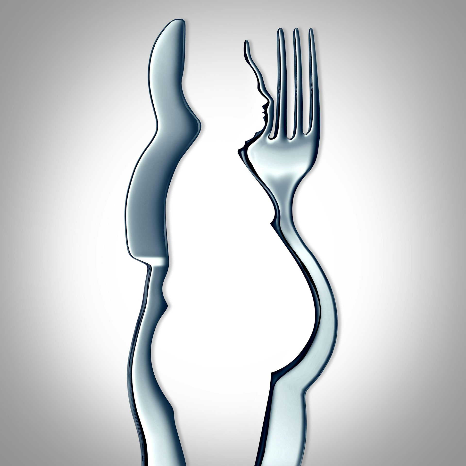 A wonky knife and fork