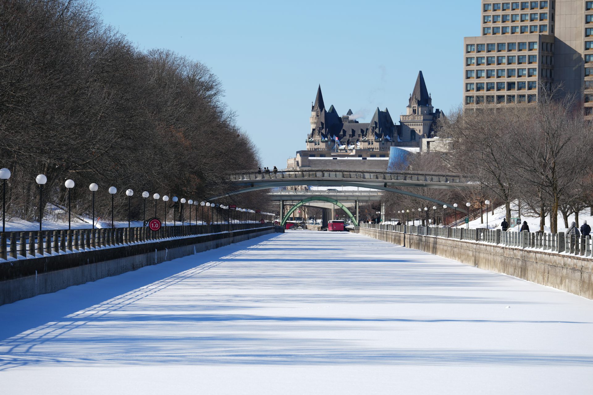 A large skating rink