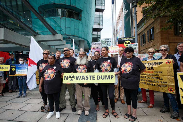 nuclear waste protest south australia