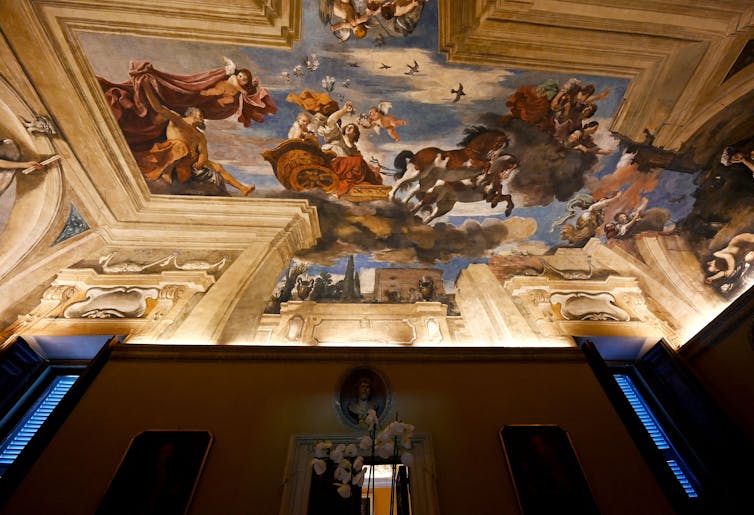Image of a ceiling fresco.