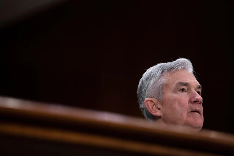 Jerome Powell looking worried